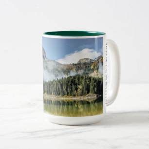 Custom Text Montenegro Two-Tone Coffee Mug