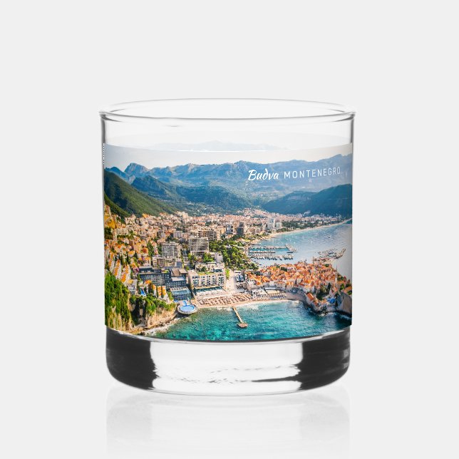 Custom Text Montenegro Whiskey Glass (Front)