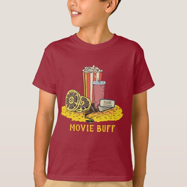 Custom text Movie Buff shirts (Front)
