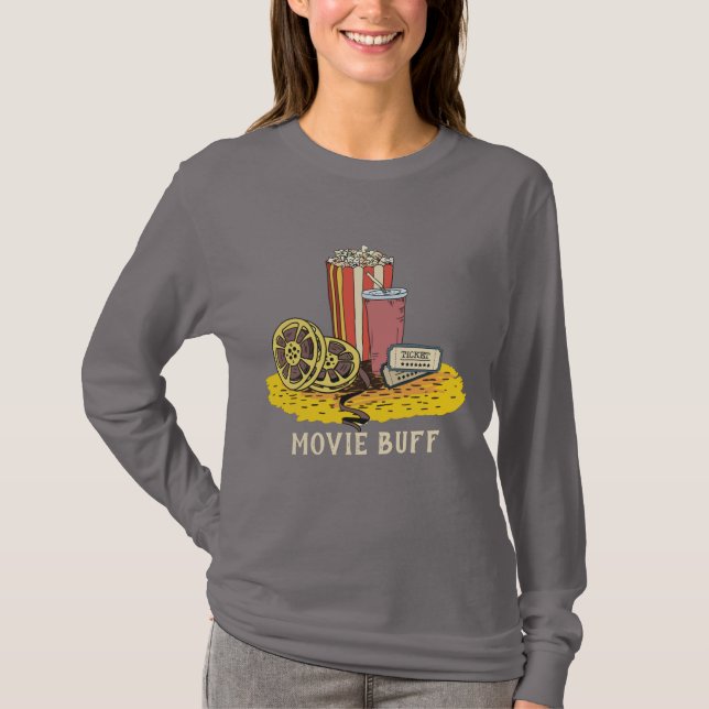 Custom text Movie Buff shirts (Front)