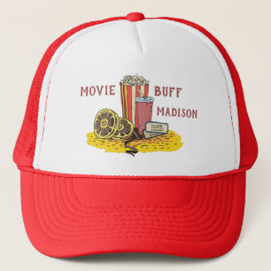 Custom text Movie Buff Trucker Hat