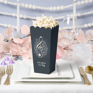 Custom Text Musical Clef Note Favor Box