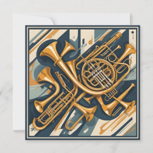 Custom Text Musical Instruments Card