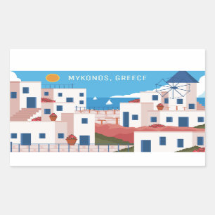 Custom Text Mykonos Greece Sticker