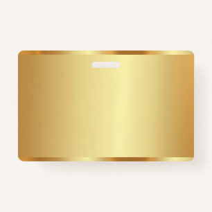 Custom Text Name Logo Name Gold Blank Background Badge