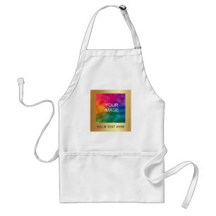 Custom Text Name Upload Your Photo or Logo Gold Standard Apron