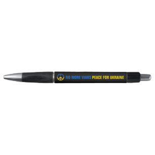 Custom Text No More Wars Peace for Ukraine Pen