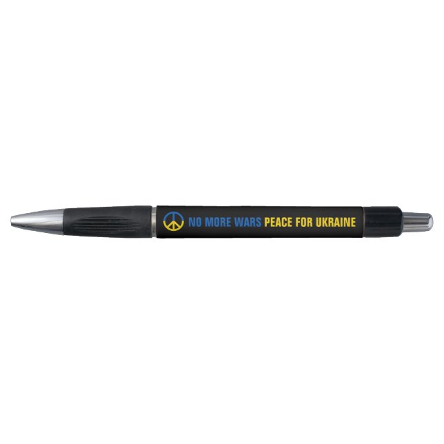 Custom Text No More Wars Peace for Ukraine Pen (Front)