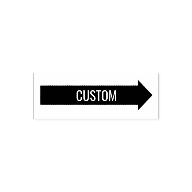 Custom Text on Arrow Self-inking Stamp (Design)