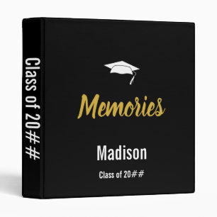 Custom Text on Graduate's Memories Binder
