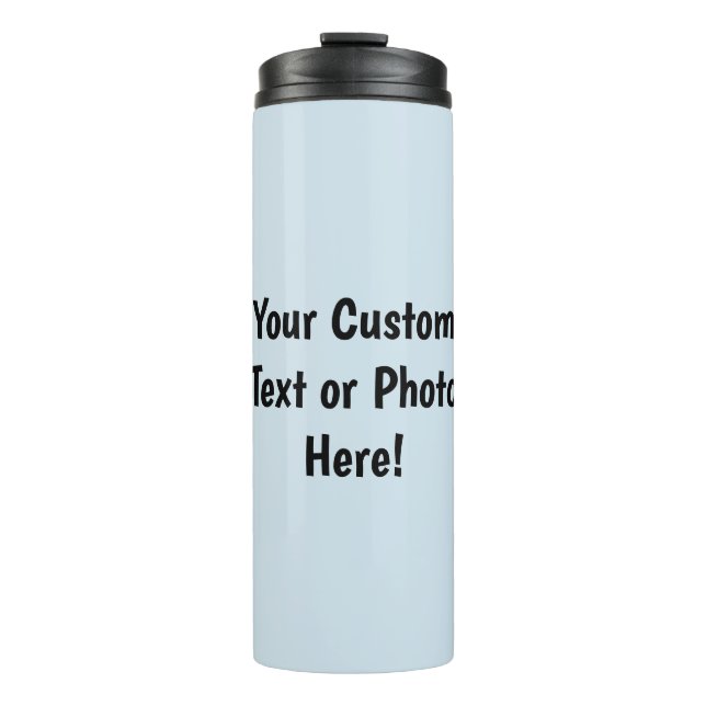 Custom Text or Photo Thermal Tumbler (Front)