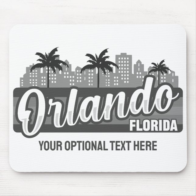 Custom Text Orlando Florida Mouse Pad (Front)