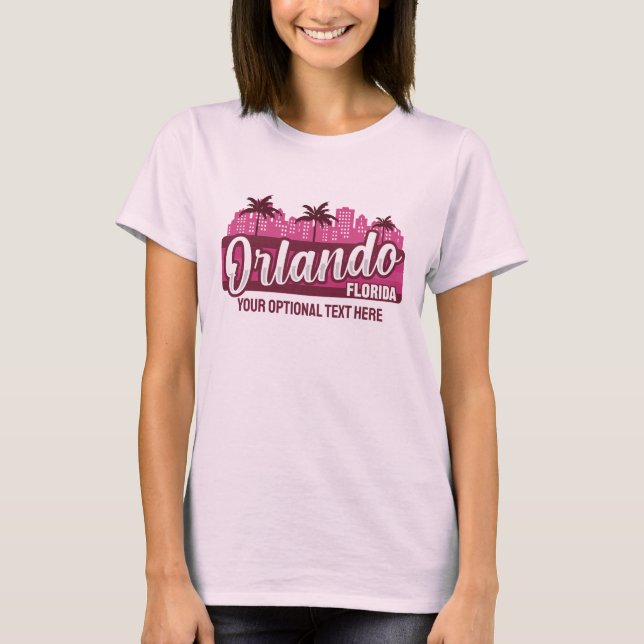 Custom Text Orlando Florida T-Shirt (Front)
