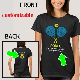 🎾Custom text,  Padel Passion Tee