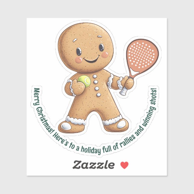 🎾🎄Custom text,  Padel Powered Christmas (Sheet)