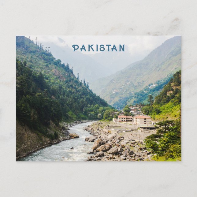 Custom Text Pakistan Postcard (Front)
