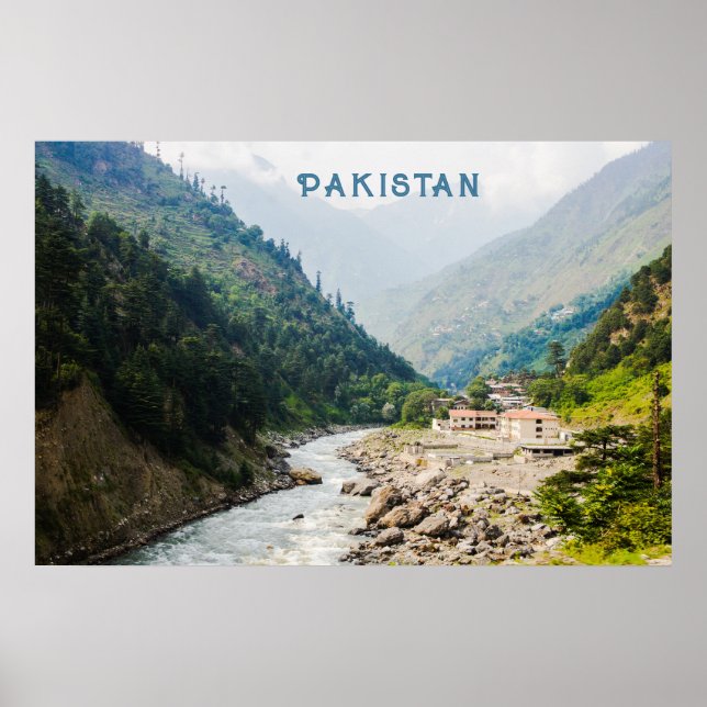 Custom Text Pakistan Poster (Front)