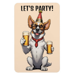 Custom Text Party Animal Magnet
