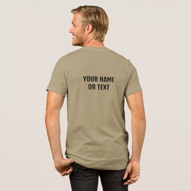 Custom Text Party Animal Tri-Blend Shirt (Back Full)