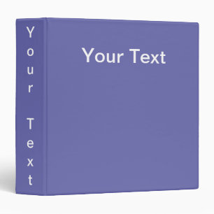 Custom Text. Periwinkle. Binder
