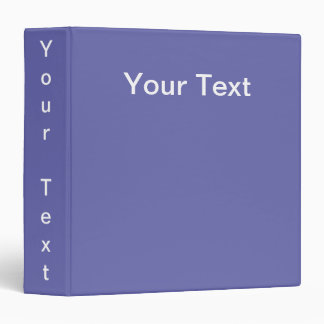 Custom Text. Periwinkle. Binder