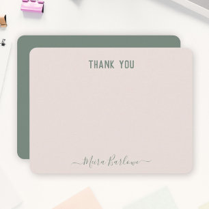 CUSTOM TEXT Personal Modern Script Calligraphy Card