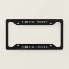 Custom Text Personalized Black