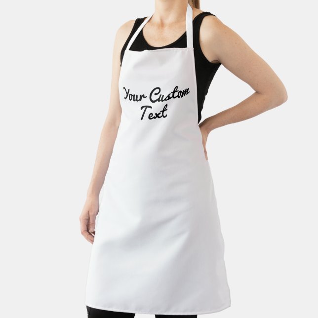 Custom Text Personalized Cooking Baking BBQ Chef Apron (Insitu)