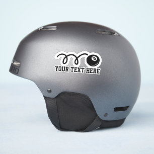 Custom text personalized eightball sports vinyl