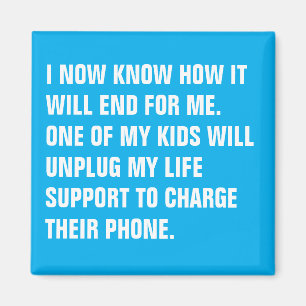 Custom Text Personalized Funny Quote Magnet