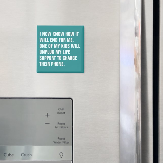 Custom Text Personalized Funny Quote Magnet (In Situ (Fridge))