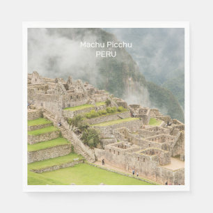 Custom Text Peru Machu Picchu Napkin