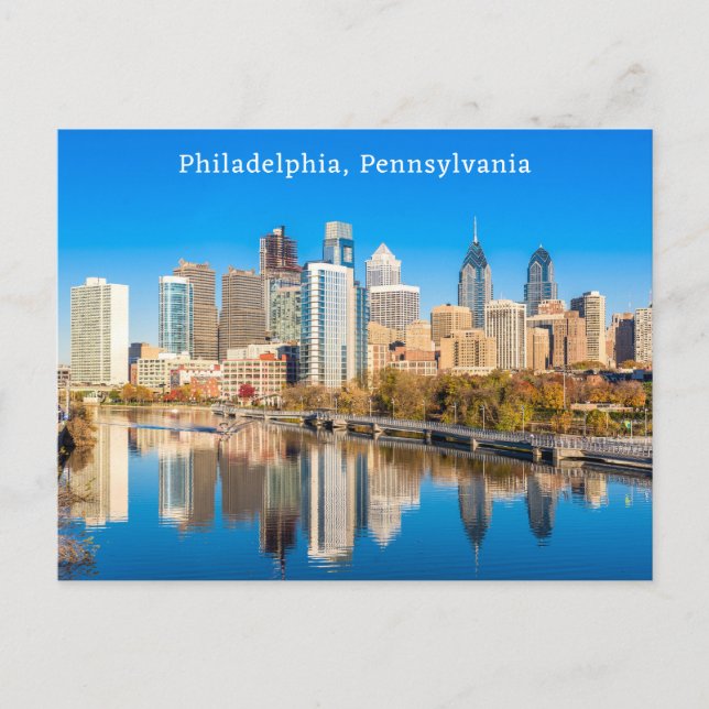 Custom Text Philadelphia Pennsylvania Postcard (Front)