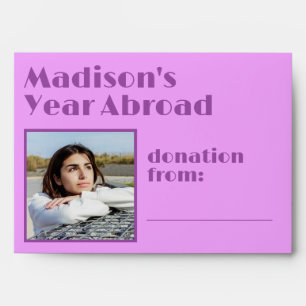 Custom Text & Photo Donation Envelope