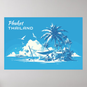Custom Text Phuket Thailand Poster