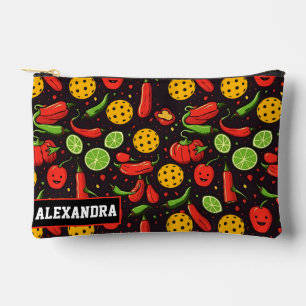 Custom text pickleball Spicy Serve Accessory Pouch