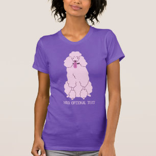 Custom Text Pink Poodle T-Shirt