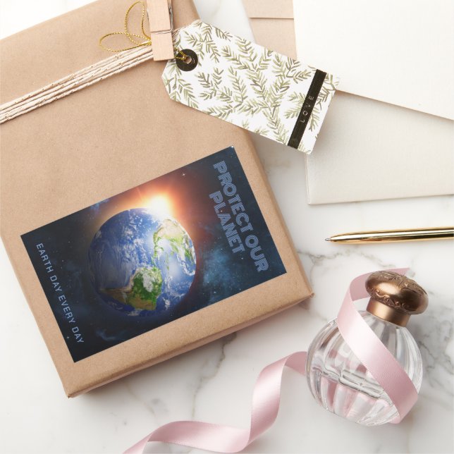 Custom Text Planet Earth Sticker (Gifting)