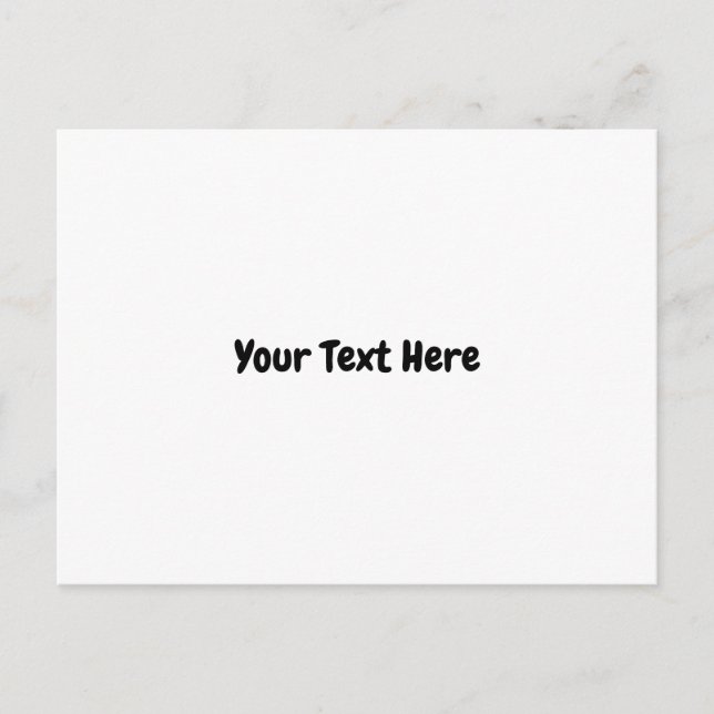 Custom Text  Postcard (Front)