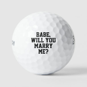Custom Text Proposal Golf Balls