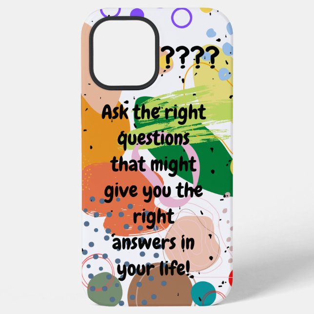 Custom text Quote or favourite idiom abstract whit iPhone Case (Back)