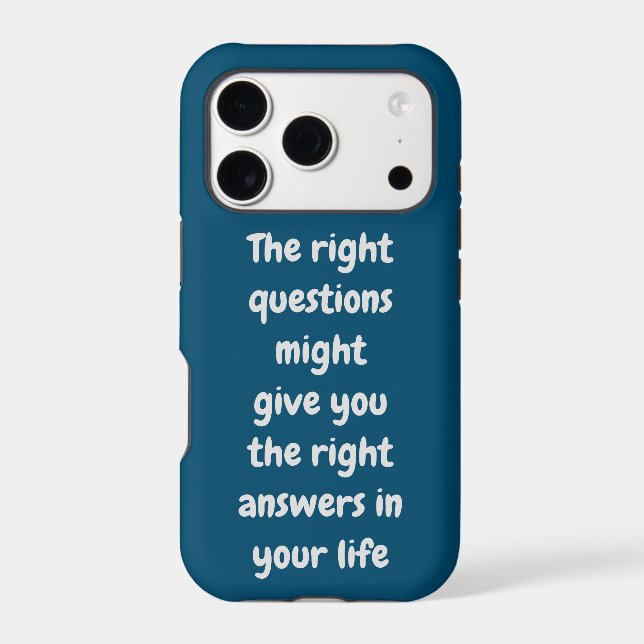 Custom text Quote or favourite idiom chic navy blu (Back)
