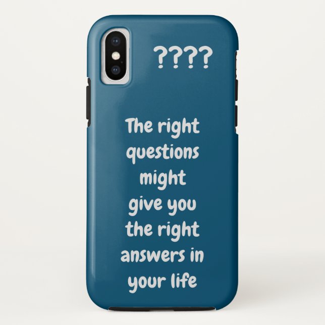 Custom text Quote or favourite idiom chic navy blu Case-Mate iPhone Case (Back)