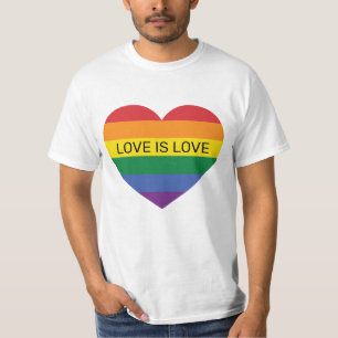 Custom Text Rainbow Love T-Shirt
