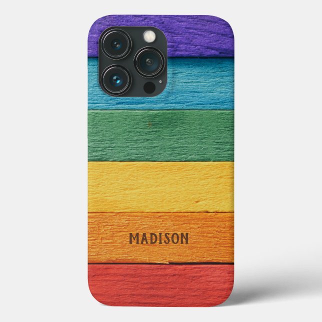 Custom Text Rainbow phone cases (Back)