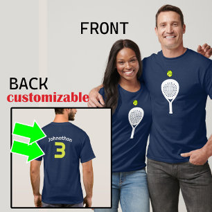 Custom text, Real Padel Player Tee