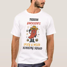Custom Text Retro Chili Drinking T-Shirt