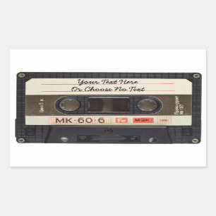 Custom Text / Retro Love Music Cassette Mixtape Sticker