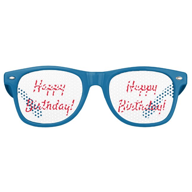 Custom Text Retro Sunglasses (Front)