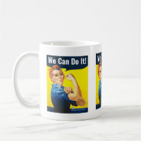 Custom text, Rosie the Riveter "We Can Do It!",